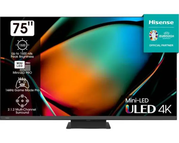 HISENSE 75'' 75U8KQ Mini-LED ULED 4K UHD Smart TV 