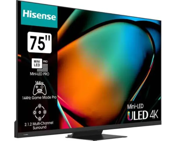 HISENSE 75'' 75U8KQ Mini-LED ULED 4K UHD Smart TV 