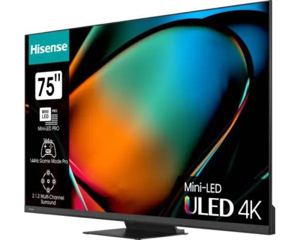 HISENSE 75'' 75U8KQ Mini-LED ULED 4K UHD Smart TV 
