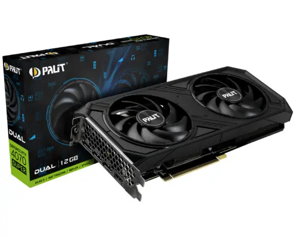 SVGA Palit GeForce RTX4070 Super Dual 12GB 2192bit, NED407S019K9-1043D