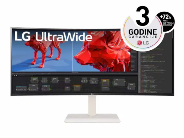 Monitor LG 38WR85QC-W 38''IPS,zakrivljen,21:93840x1600144Hz1ms GtGHDMIx2,DP,USB,LANGsyncbela' ( '38WR85QC-W.AEU' ) 