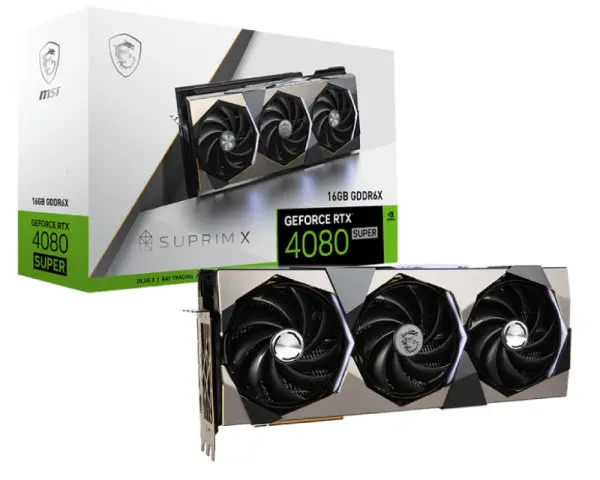 MSI nVidia GeForce RTX 4080 SUPER 16GB 256bit RTX 4080 SUPER 16G SUPRIM X grafička karta