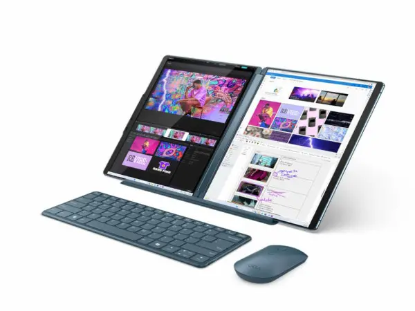 Laptop LENOVO Yoga Book 9 13IMU9 Win11 Home2x13.3'' 2.8K OLED TouchU7-155U32GB1TB SSDpetrol' ( '83FF001YRM' ) 