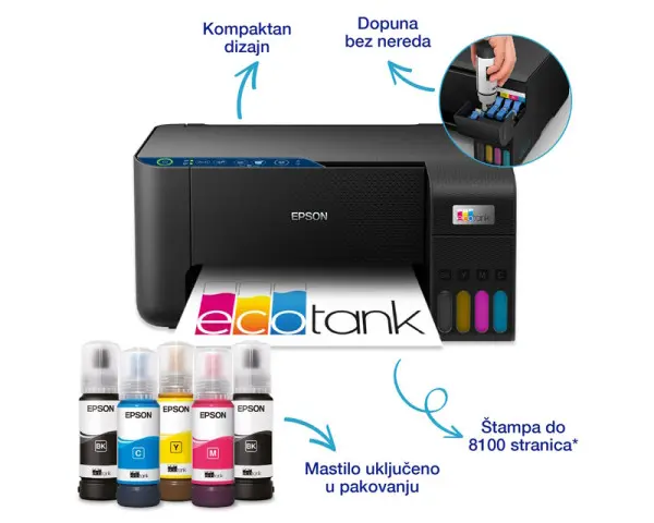 EPSON L3271 EcoTank ITS wireless multifunkcijski inkjet štampač 