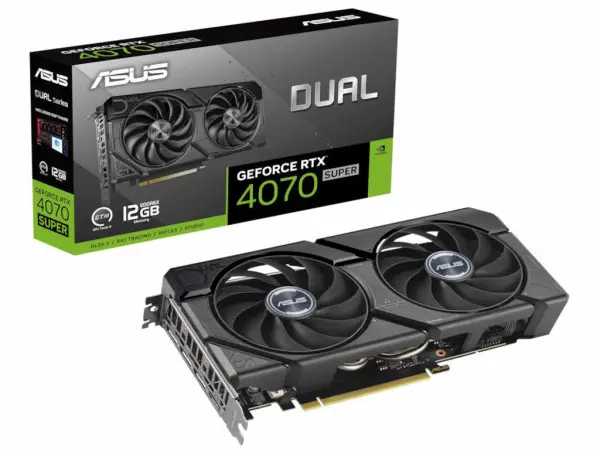 Grafička karta ASUS DUAL-RTX4070S-12G-EVO NVD12GBGDDR6X192bitcrna' ( 'D-RTX4070S-12G-E' ) 