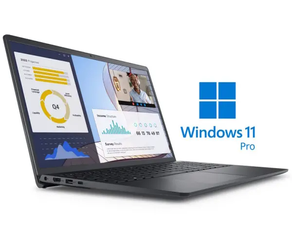 DELL Vostro 3535 15.6 inch FHD 120Hz AMD Ryzen 3 7330U 16GB 256GB SSD Backlit FP Win11Pro laptop 
