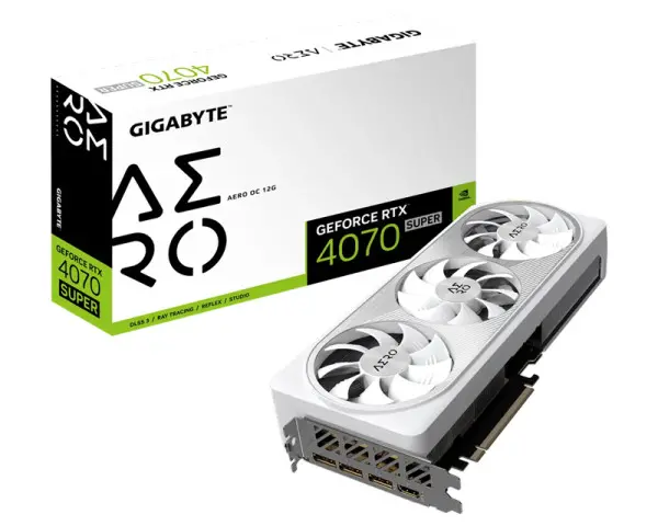 GIGABYTE nVidia GeForce RTX 4070 SUPER AERO OC 12GB GV-N407SAERO OC-12GD grafička karta