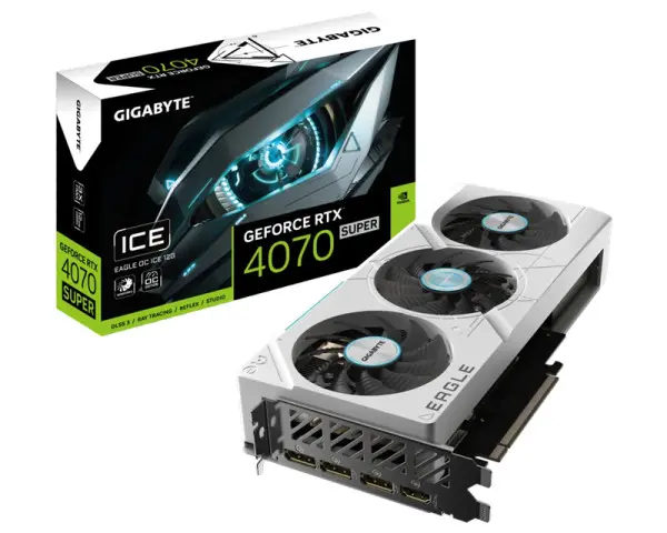 GIGABYTE nVidia GeForce RTX 4070 SUPER EAGLE OC ICE 12GB GV-N407SEAGLEOC ICE-12GD grafička karta