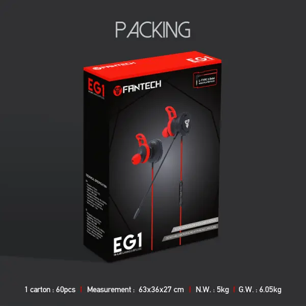 Slusalice Gaming Fantech EG1 crne