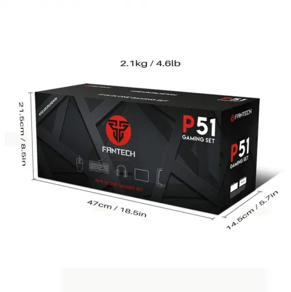 Tastatura + miš + slušalice+ stalak + podloga Fantech P51 Combo