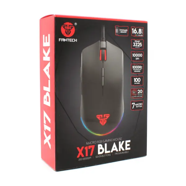 FANTECH Miš Gaming X17 Blake (Crna)