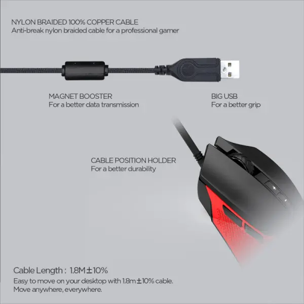 Mis Gaming Fantech X15 Phantom crni