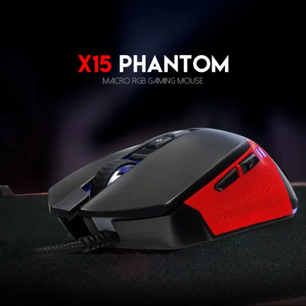 Mis Gaming Fantech X15 Phantom crni