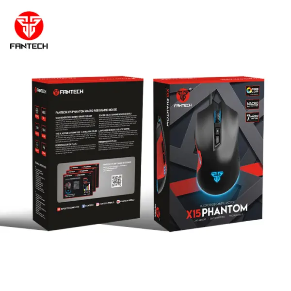 Mis Gaming Fantech X15 Phantom crni