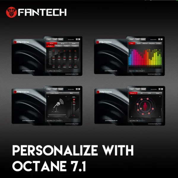 Slušalice sa mikrofonom Fantech HG23 Octane 7.1 crne