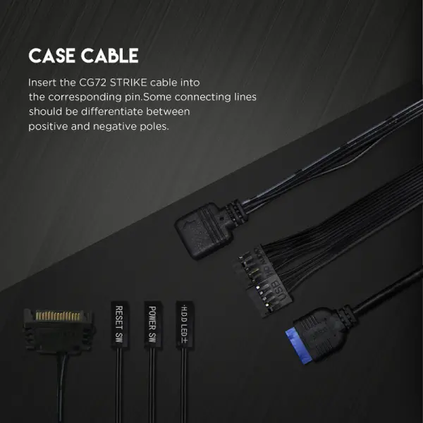 Kuciste Gaming Fantech CG72 Midi crno