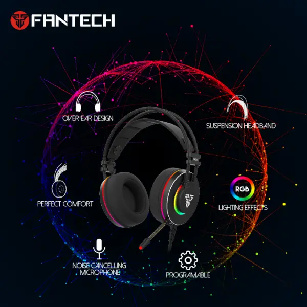 Slušalice sa mikrofonom Fantech HG23 Octane 7.1 crne