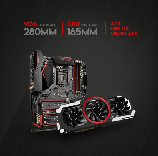 Kuciste Gaming Fantech CG72 Midi crno