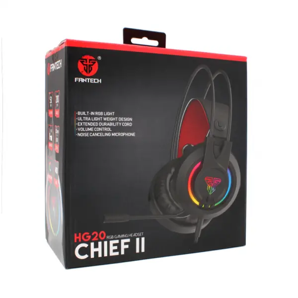 Slušalice sa mikrofonom Fantech HG20 Chief II Crne