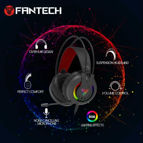 Slušalice sa mikrofonom Fantech HG20 Chief II Crne
