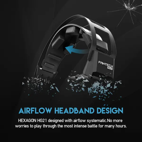 Slusalice Gaming Fantech HG21 Hexagon 7.1 crne