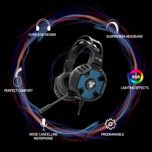 Slusalice Gaming Fantech HG21 Hexagon 7.1 crne