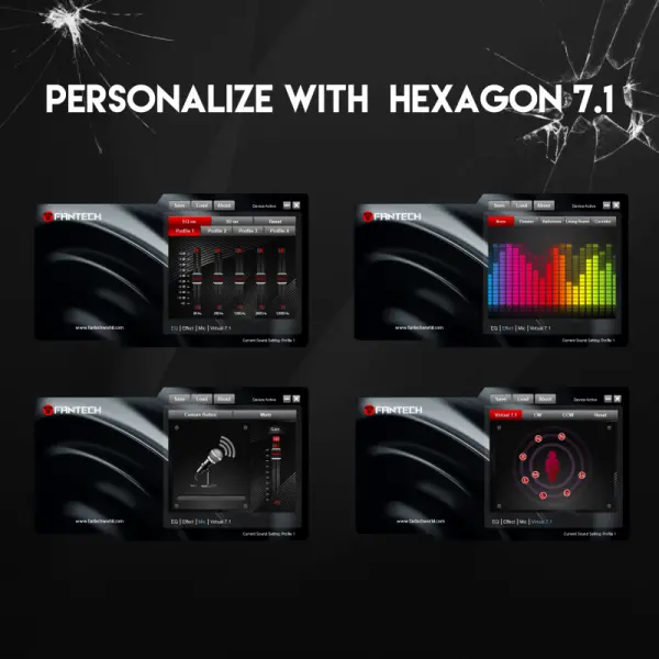 Slusalice Gaming Fantech HG21 Hexagon 7.1 crne