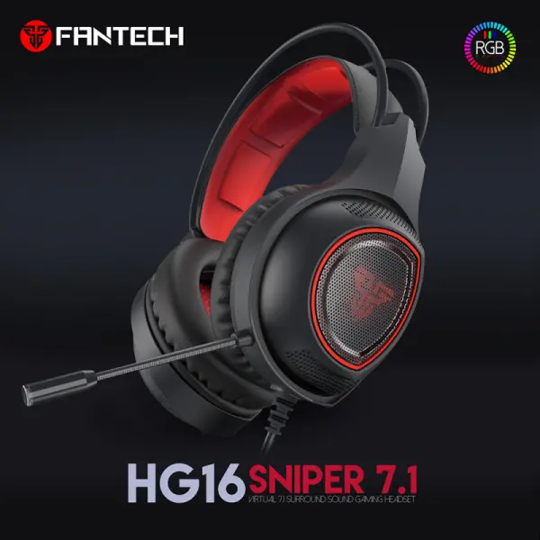 Slušalice sa mikrofonom Fantech HG16 Sniper 7.1 crne