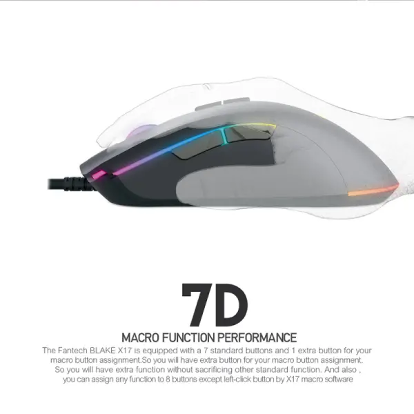 Mis Gaming Fantech X17 PRO Blake crni