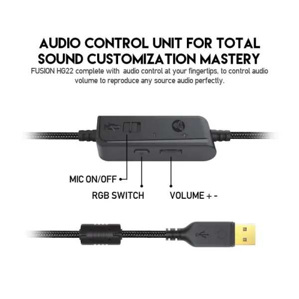 Slusalice Gaming Fantech HG22 Fusion 7.1 crne