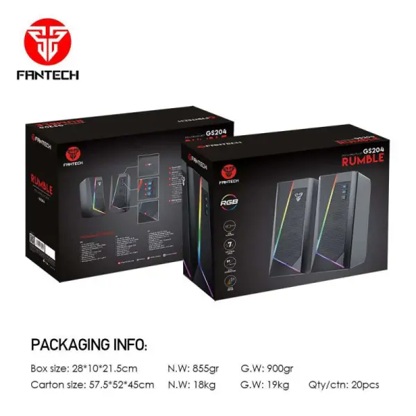 Laptop zvucnici Fantech GS204 Rumble crni