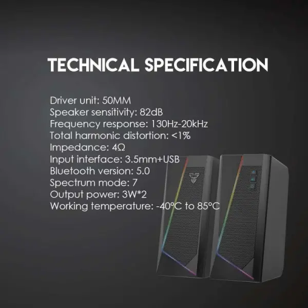 Laptop zvucnici Fantech GS204 Rumble crni