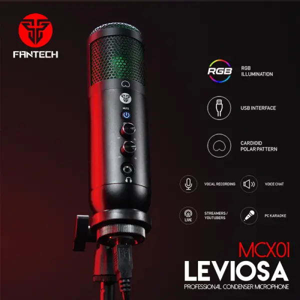 Mikrofon Fantech MCX01 Leviosa crni