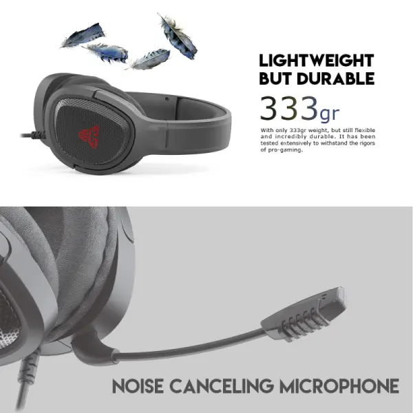 Slusalice Gaming Fantech MH85 Vibe crne