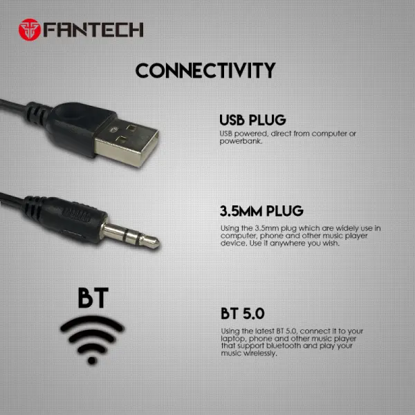 Laptop zvucnici Fantech GS301 Trifecta crni