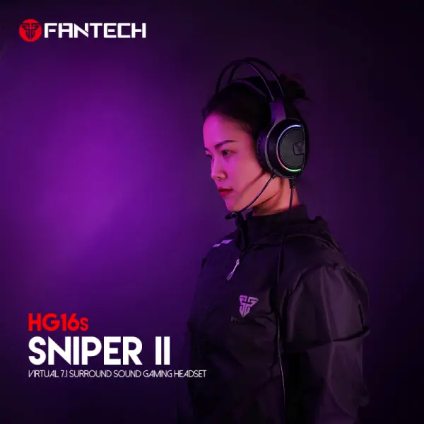 Slusalice Gaming Fantech HG16s Sniper II 7.1 crne