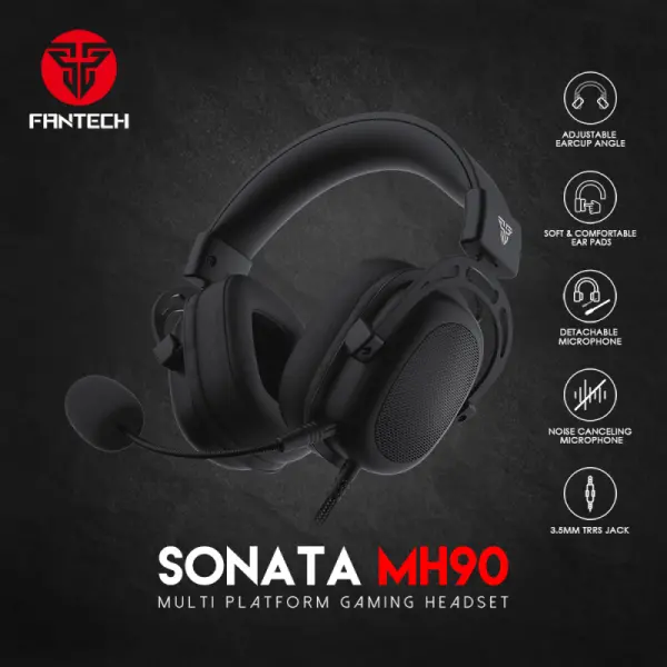 Slusalice Gaming Fantech MH90 Sonata crne