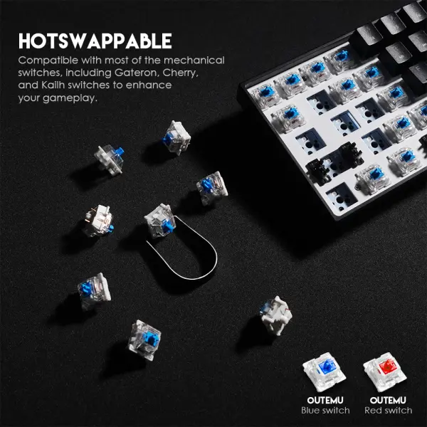 Tastatura Mehanicka Gaming Fantech MK857 RGB Maxfit61 Space Edition (Blue switch)