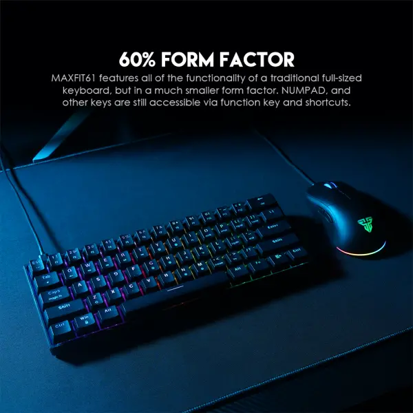 Tastatura Mehanicka Gaming Fantech MK857 RGB Maxfit61 Space Edition (Blue switch)
