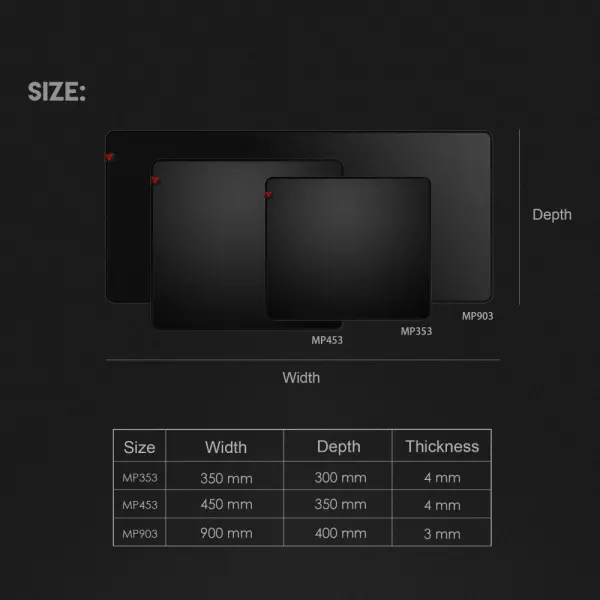 Podloga za mis Fantech MP453 Agile