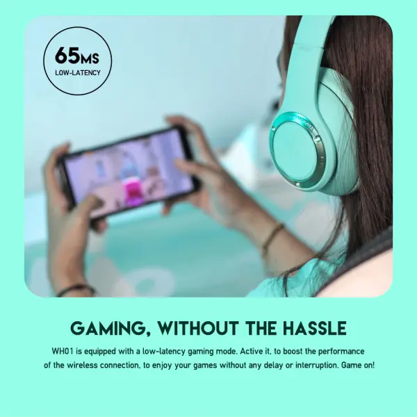 Bluetooth slusalice Fantech WH01 Mint Edition