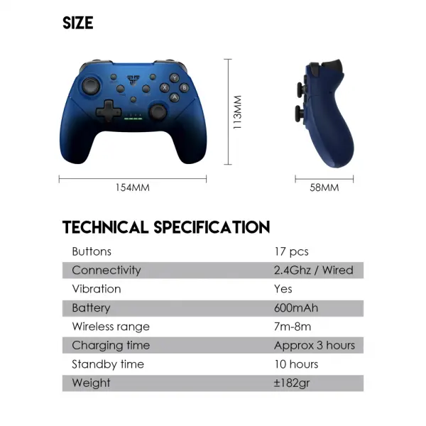 Joypad wireless Fantech WGP13 Shooter II plavi