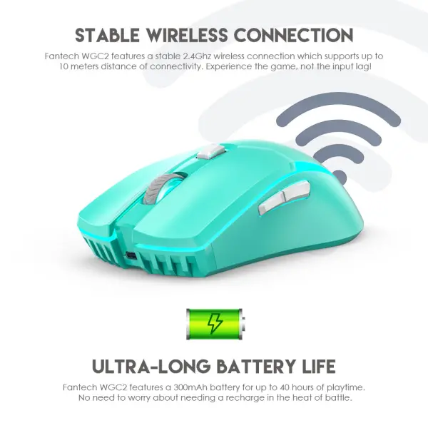 Mis Wireless Gaming Fantech WGC2 Venom II Mint Edition