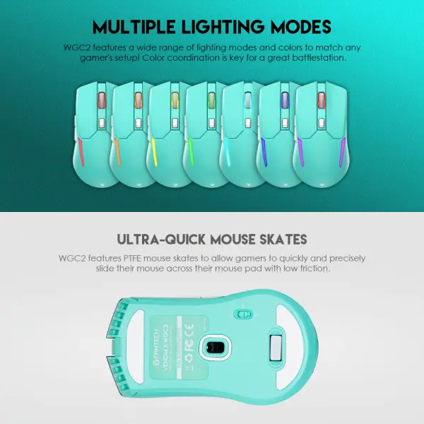 Mis Wireless Gaming Fantech WGC2 Venom II Mint Edition