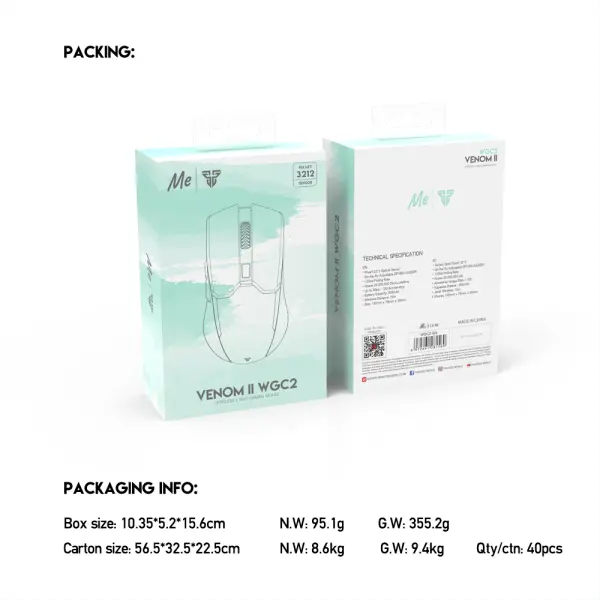 Mis Wireless Gaming Fantech WGC2 Venom II Mint Edition