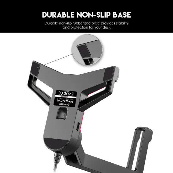 Stalak za slusalice Fantech AC304 Pro Tower II RGB crni