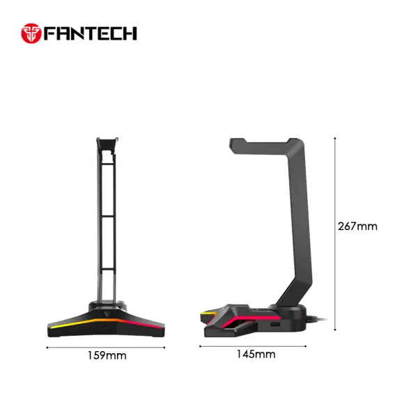 Stalak za slusalice Fantech AC304 Pro Tower II RGB crni