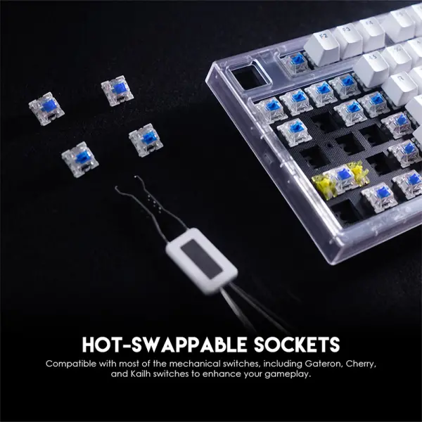 Tastatura Mehanicka Gaming Fantech MK910 RGB ABS Maxfit81 Frost Wireless crna (blue switch)