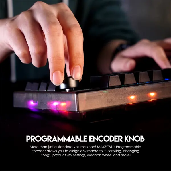 Tastatura Mehanicka Gaming Fantech MK910 RGB ABS Maxfit81 Frost Wireless crna (blue switch)