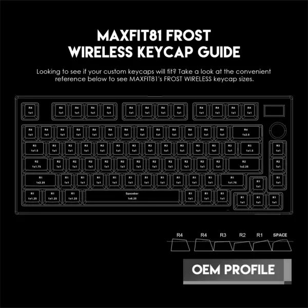 Tastatura Mehanicka Gaming Fantech MK910 RGB ABS Maxfit81 Frost Wireless crna (red switch)